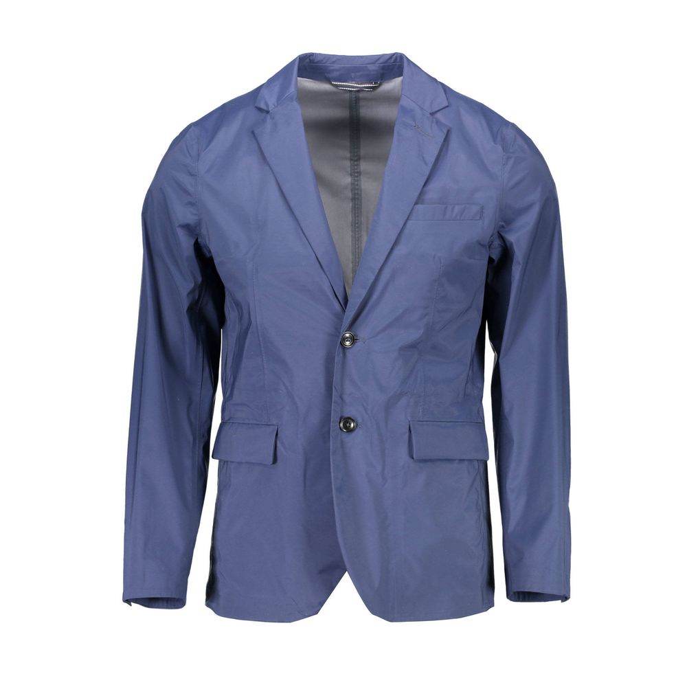 Gant Blue Nylon Men Jacket - Hilstor