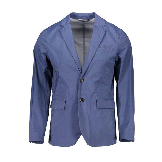 Gant Blue Nylon Men Jacket - Hilstor
