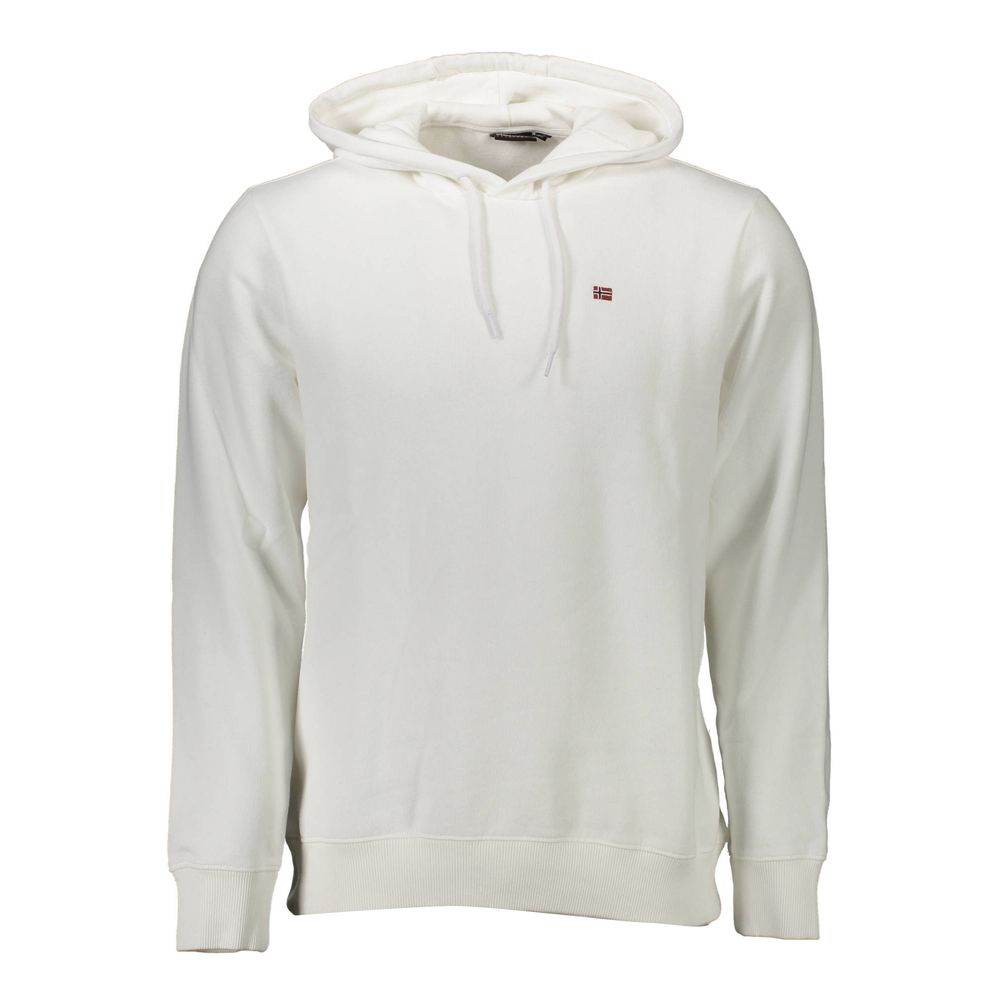 Napapijri White Cotton Men Sweater - Hilstor