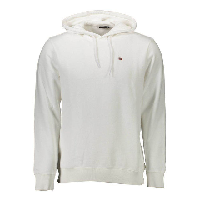 Napapijri White Cotton Men Sweater - Hilstor