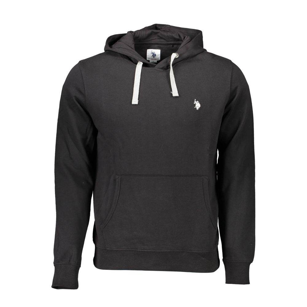 U.S. POLO ASSN. Black Cotton Men Sweater - Hilstor