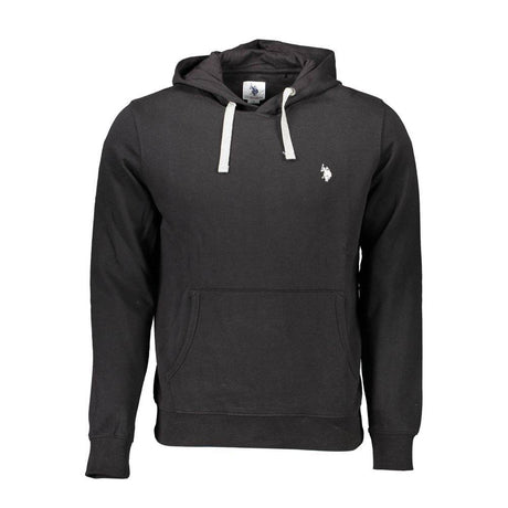 U.S. POLO ASSN. Black Cotton Men Sweater - Hilstor