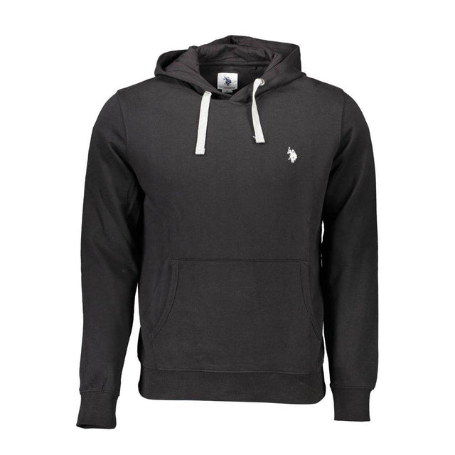 U.S. POLO ASSN. Black Cotton Men Sweater - Hilstor