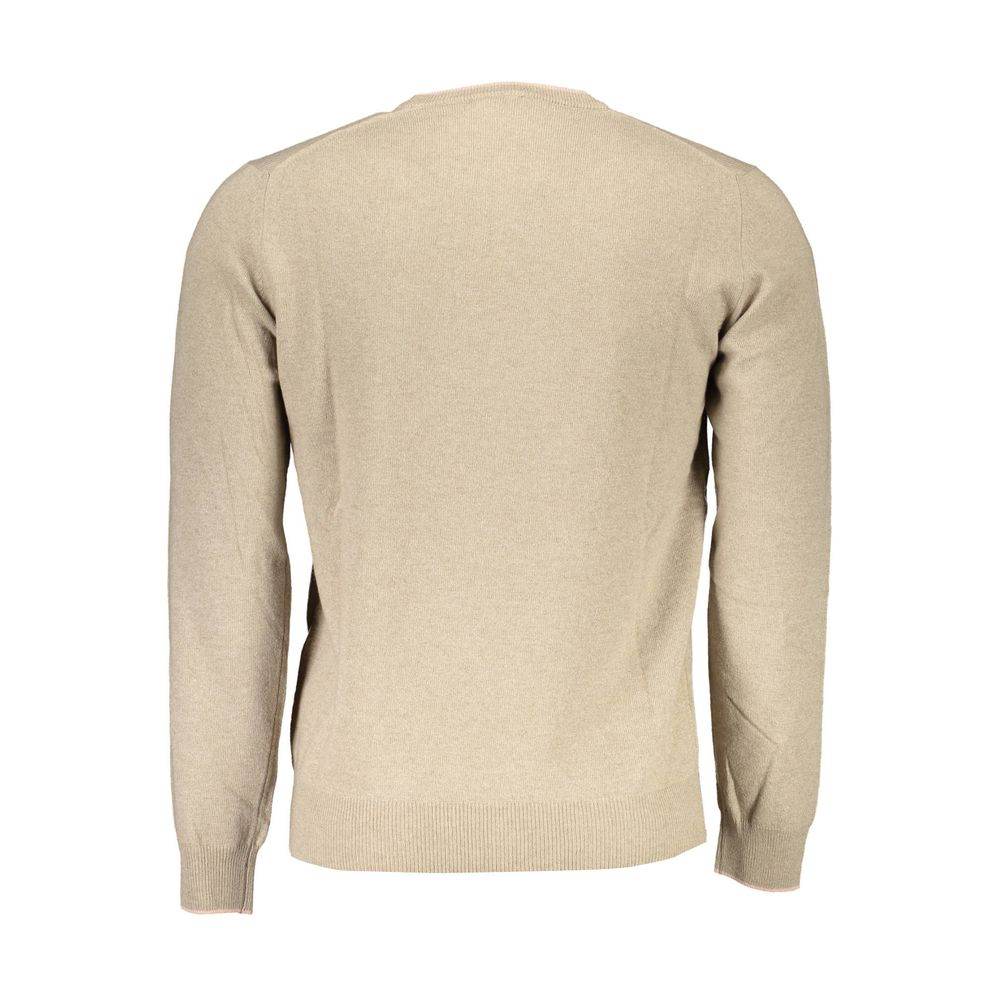 Harmont & Blaine Beige Wool Men Sweater - Hilstor
