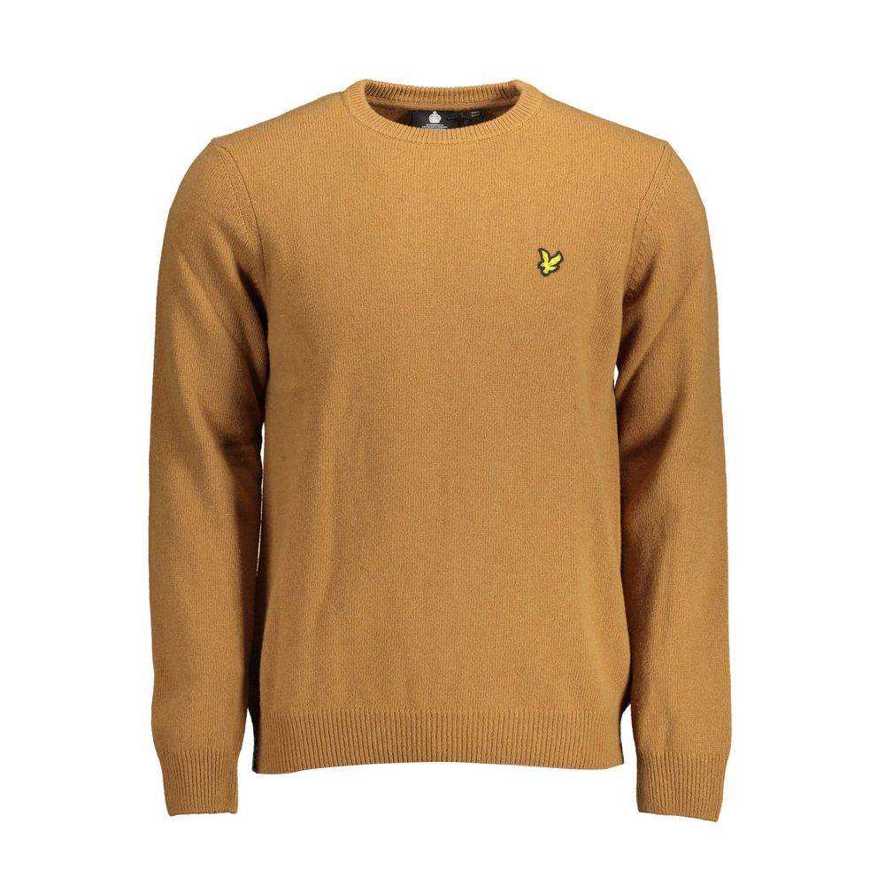 Lyle & Scott Brown Wool Men Sweater - Hilstor