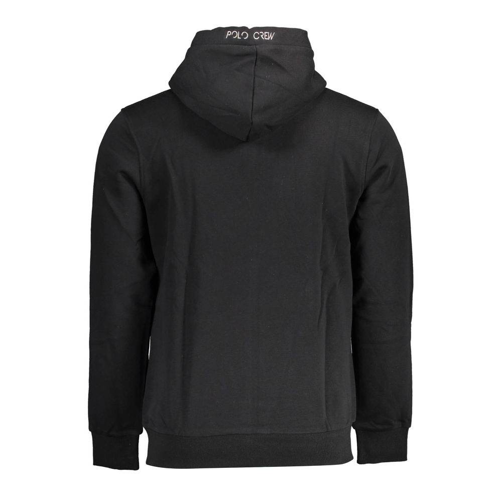 La Martina Black Cotton Men Sweater - Hilstor