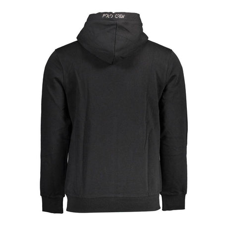 La Martina Black Cotton Men Sweater - Hilstor