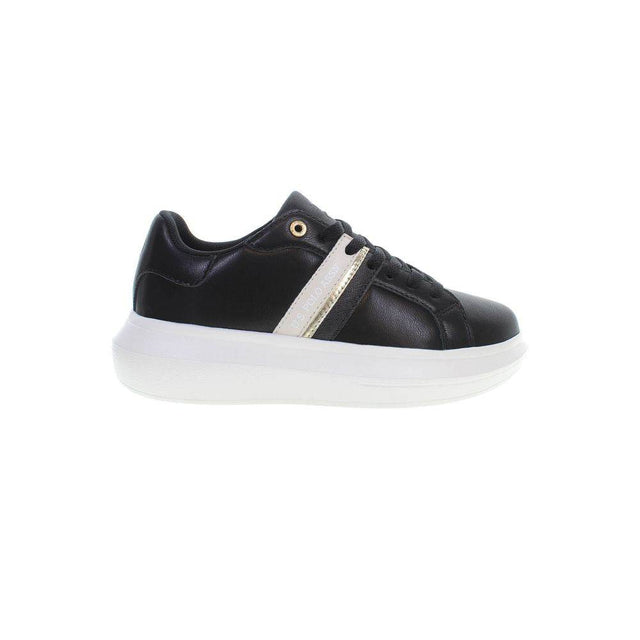 U.S. POLO ASSN. Black Polyester Women Sneaker - Hilstor