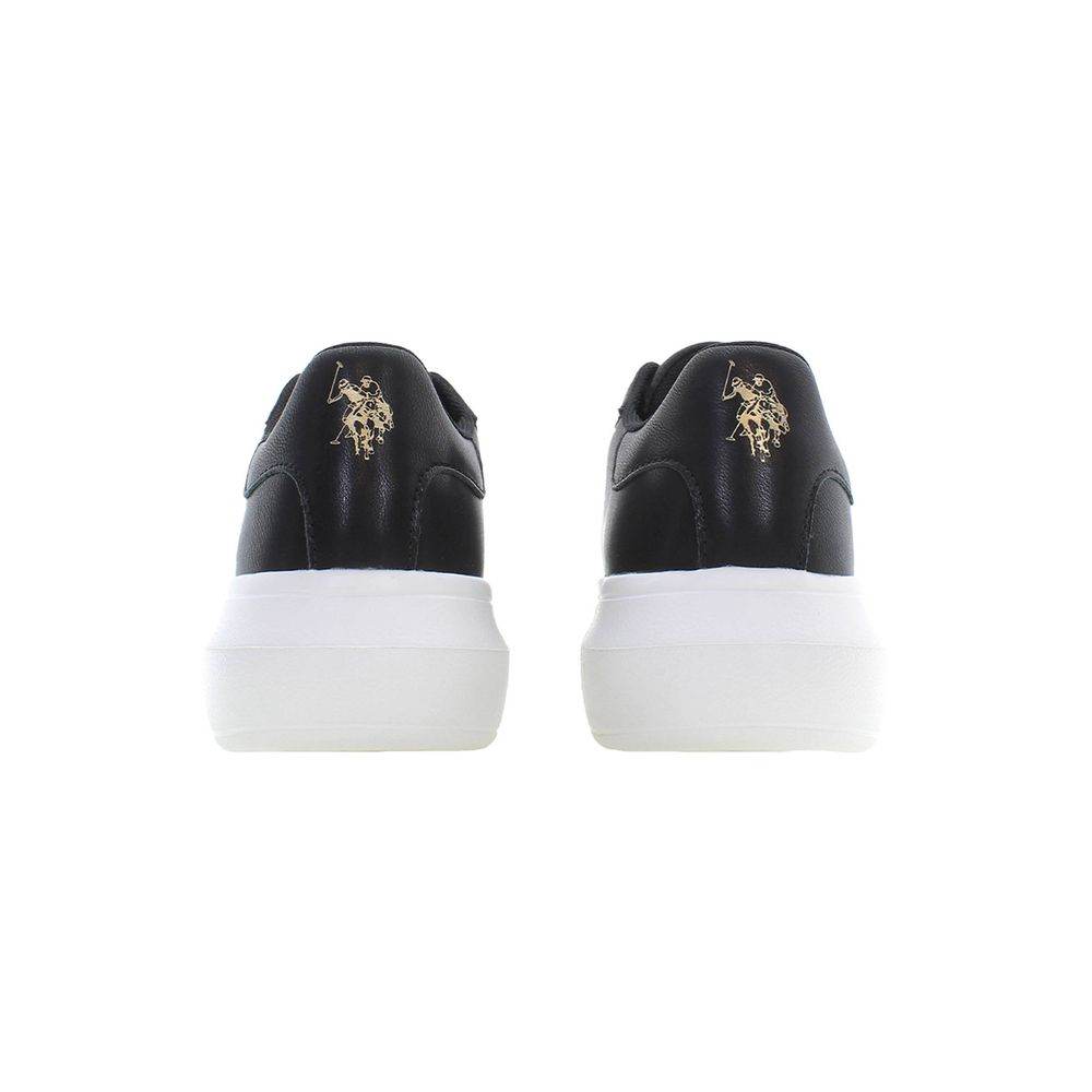 U.S. POLO ASSN. Black Polyester Women Sneaker - Hilstor