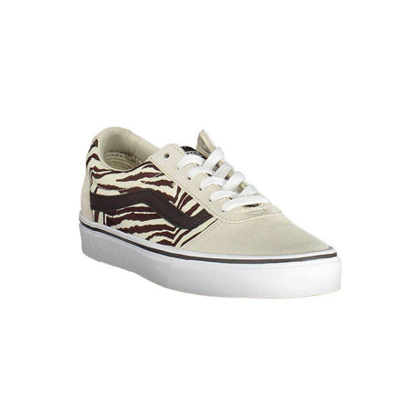 Vans Beige Leather Women Sneaker - Hilstor