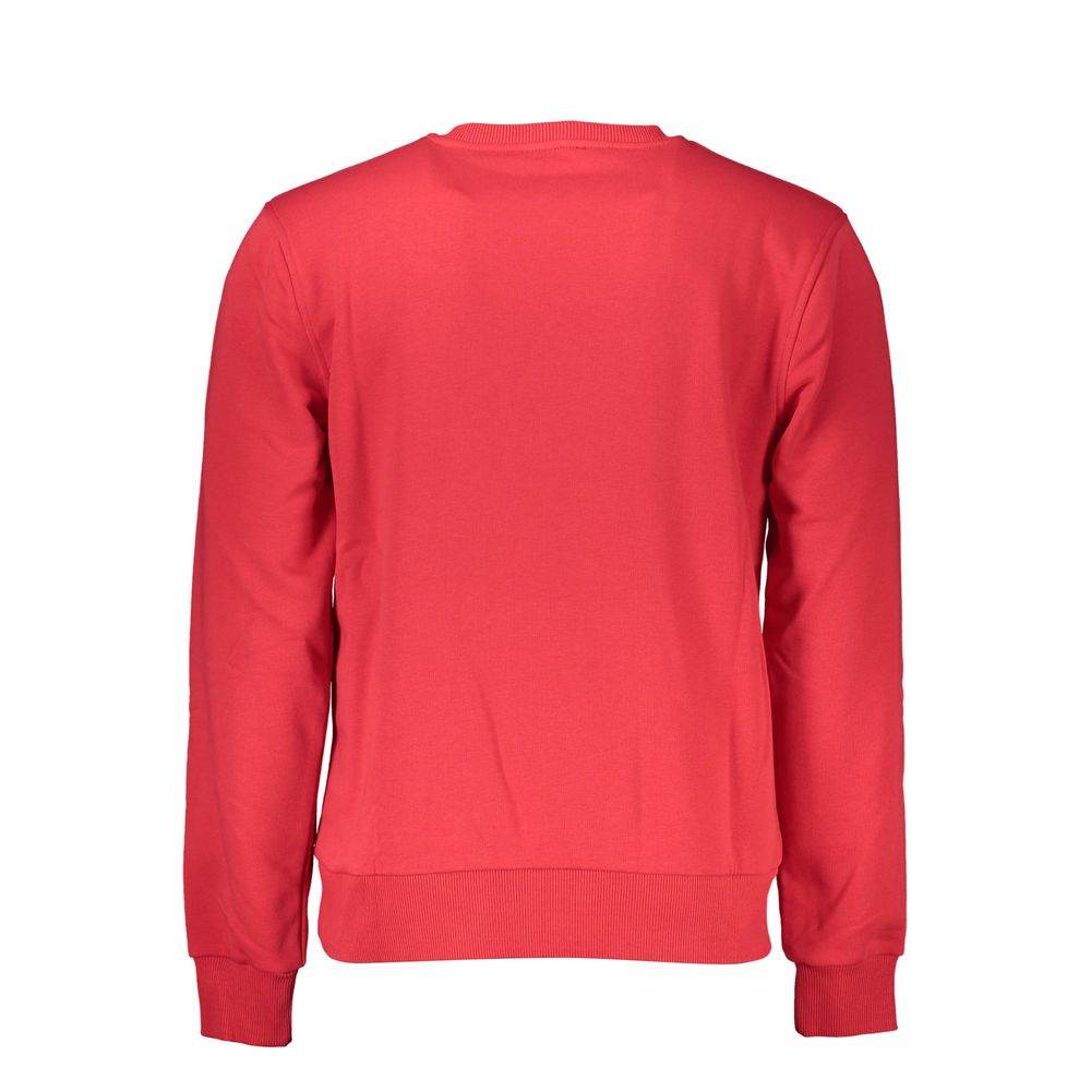Cavalli Class Red Cotton Men Sweater - Hilstor