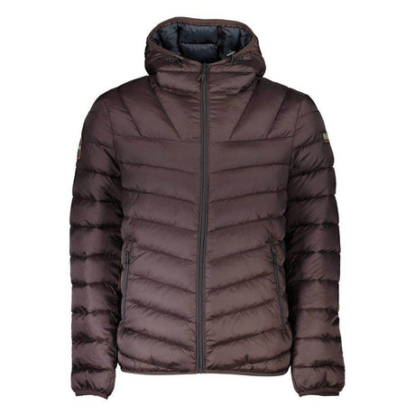 Napapijri Brown Polyamide Men Jacket - Hilstor