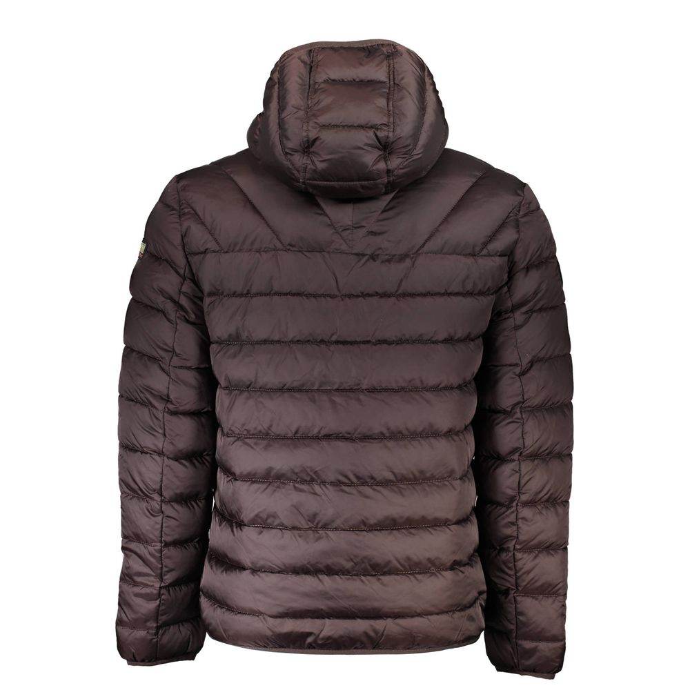 Napapijri Brown Polyamide Men Jacket - Hilstor