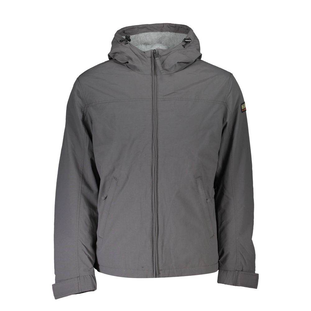 Napapijri Gray Polyamide Men Jacket - Hilstor