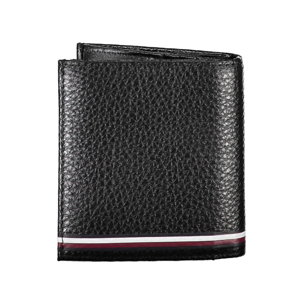 Tommy Hilfiger Black Leather Men Wallet