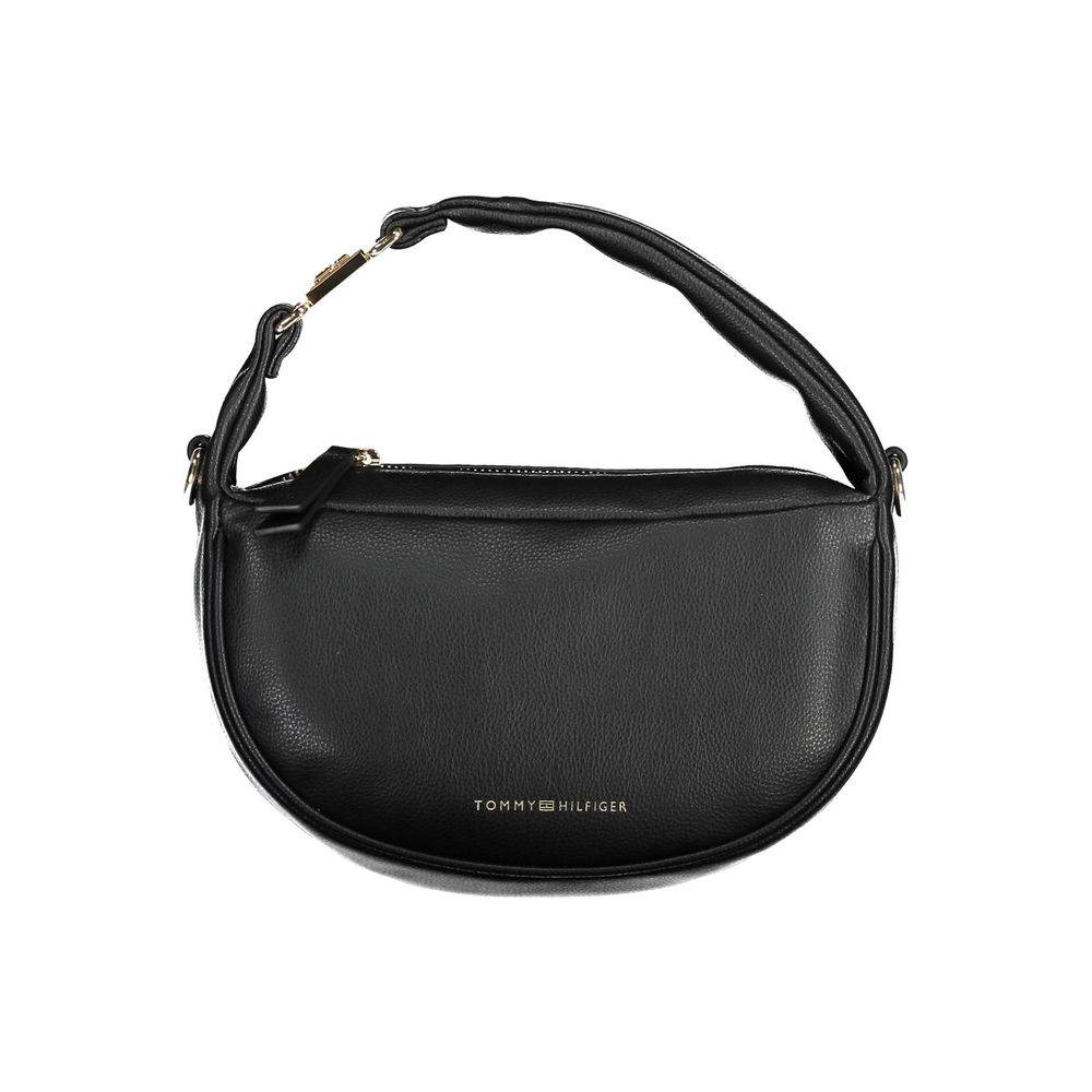 Tommy Hilfiger Black Polyester Handbag - Hilstor