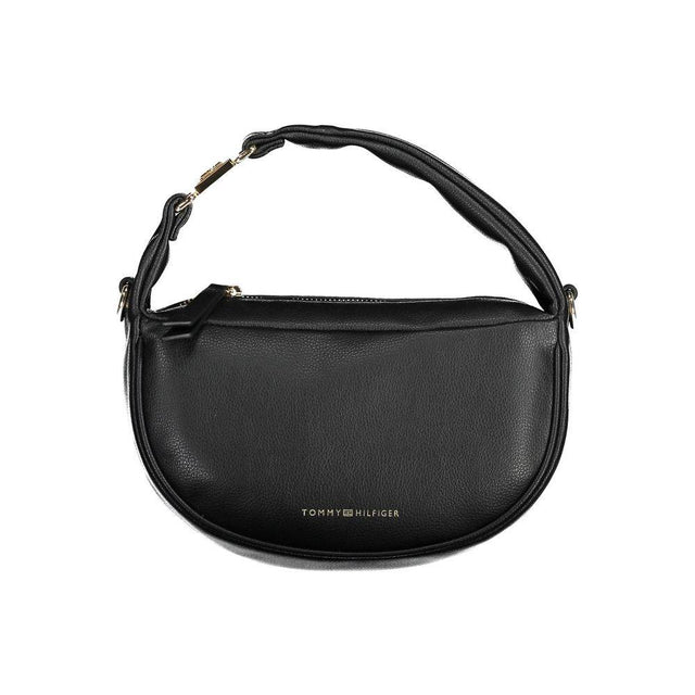 Tommy Hilfiger Black Polyester Handbag - Hilstor