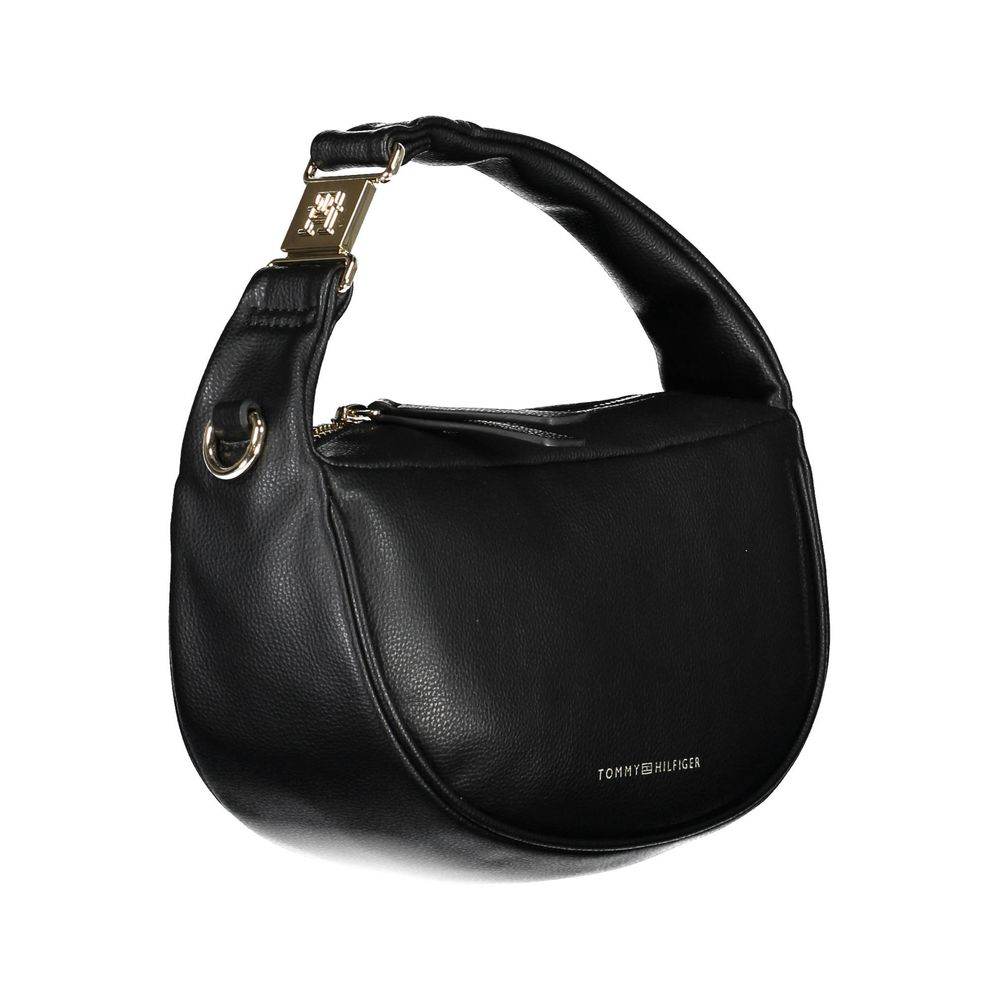 Tommy Hilfiger Black Polyester Handbag - Hilstor