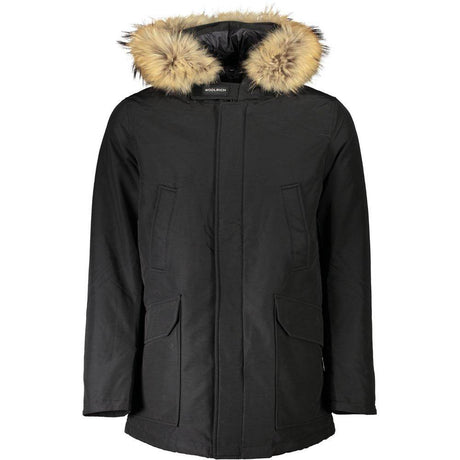 Woolrich Black Cotton Men Jacket - Hilstor