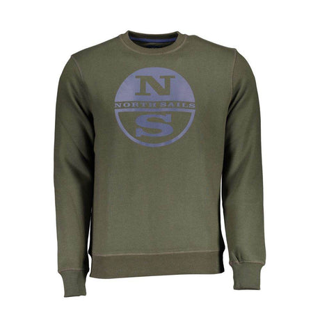 North Sails Green Cotton Men Sweater - Hilstor