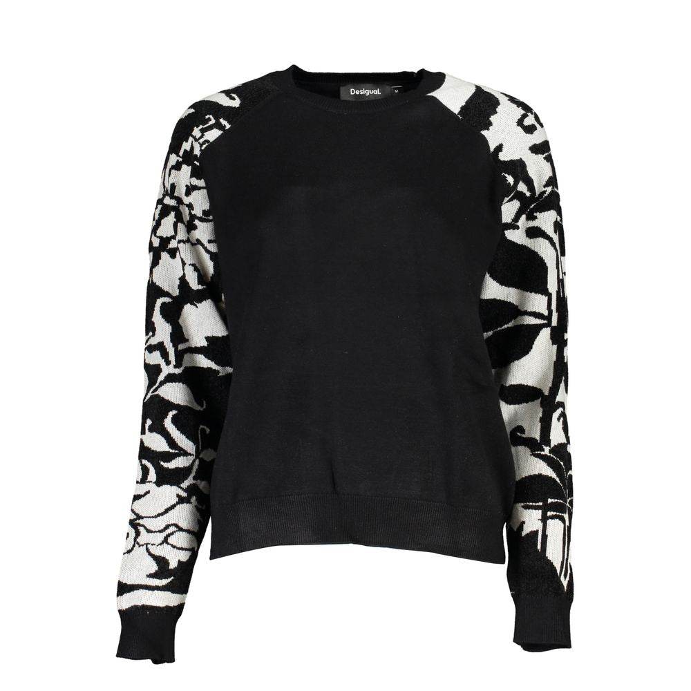 Desigual Chic High Neck Sweater with Contrast Details - Hilstor
