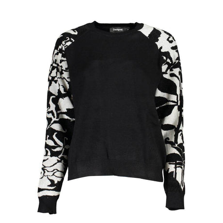 Desigual Chic High Neck Sweater with Contrast Details - Hilstor