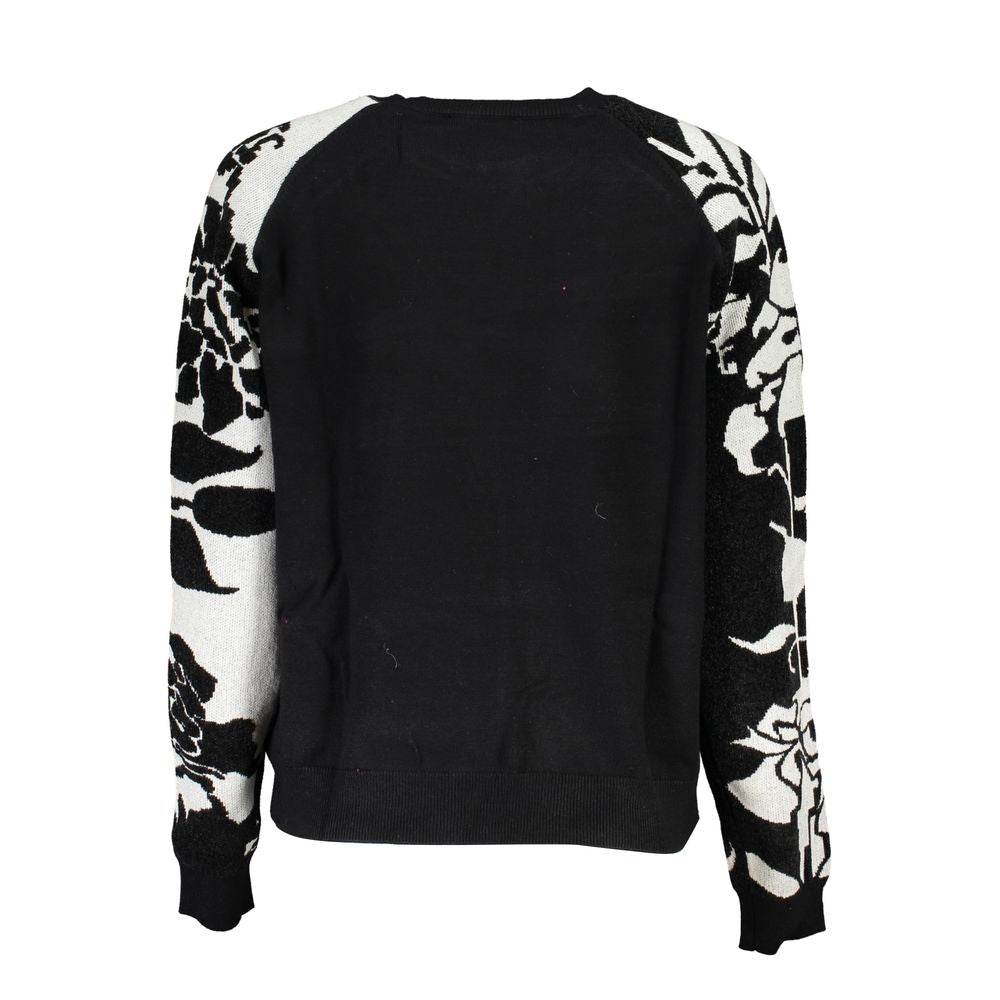 Desigual Chic High Neck Sweater with Contrast Details - Hilstor
