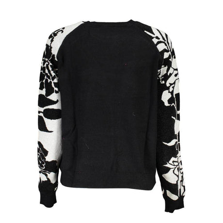 Desigual Chic High Neck Sweater with Contrast Details - Hilstor