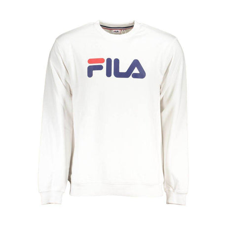 Fila White Cotton Men Sweater - Hilstor