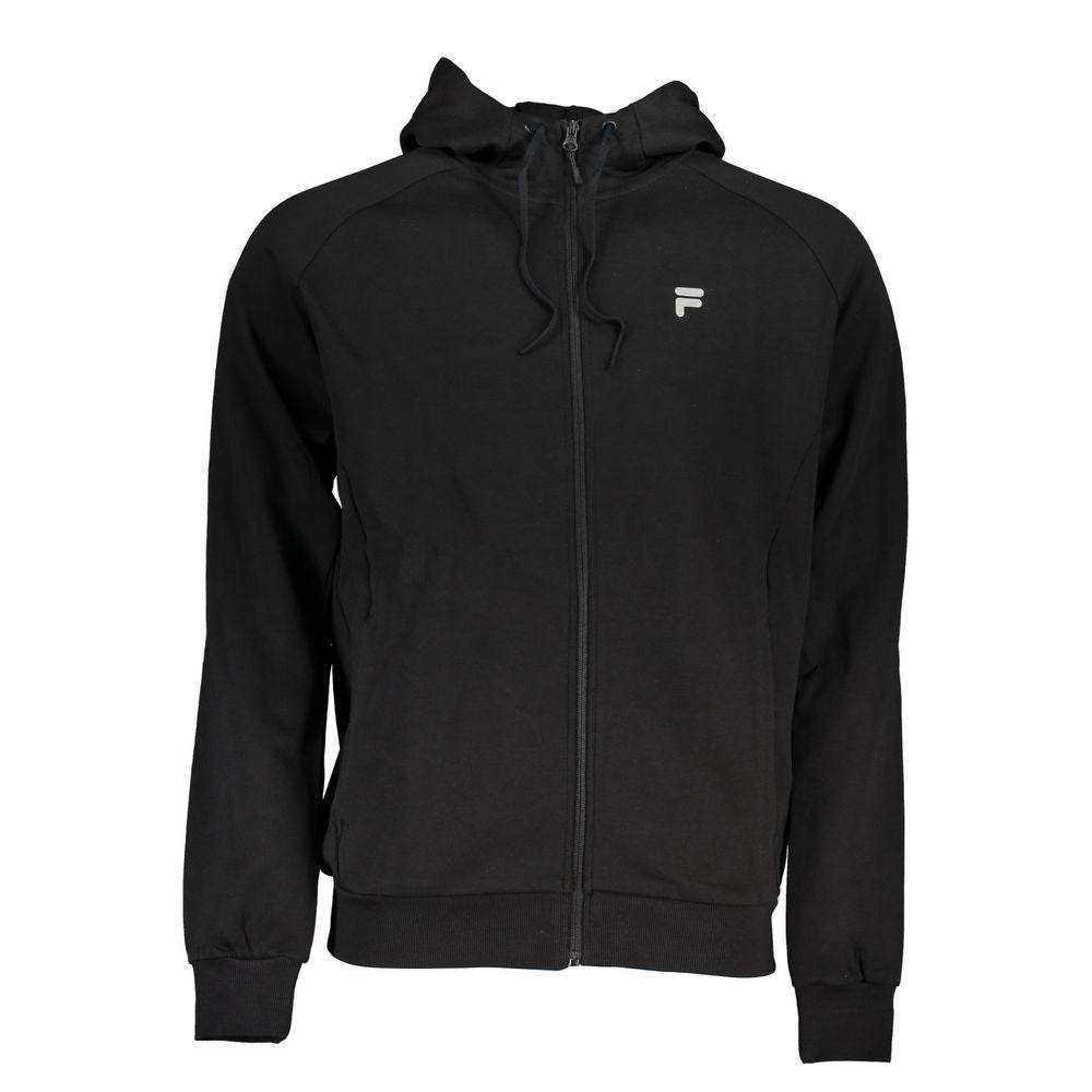 Fila Black Cotton Men Sweater - Hilstor