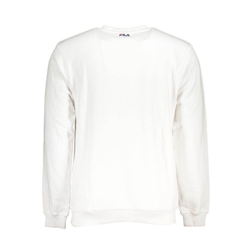 Fila White Cotton Men Sweater - Hilstor