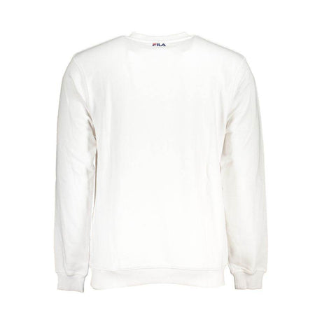 Fila White Cotton Men Sweater - Hilstor