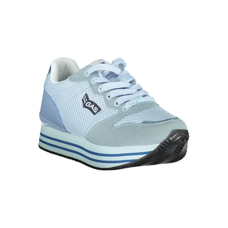 Gas lyseblå polyester sneaker