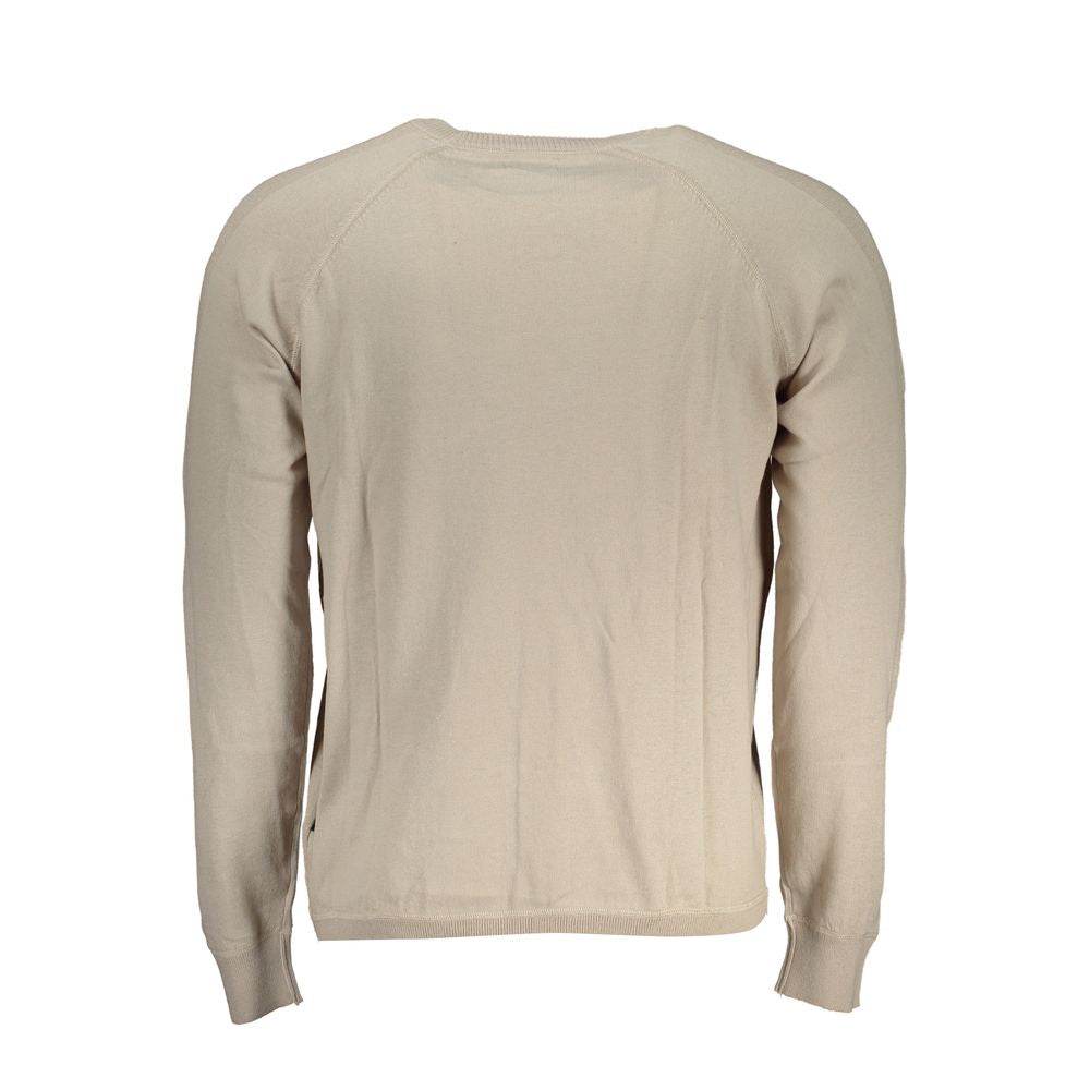 Napapijri Chic Beige Long Sleeve Crew Neck Sweater - Hilstor