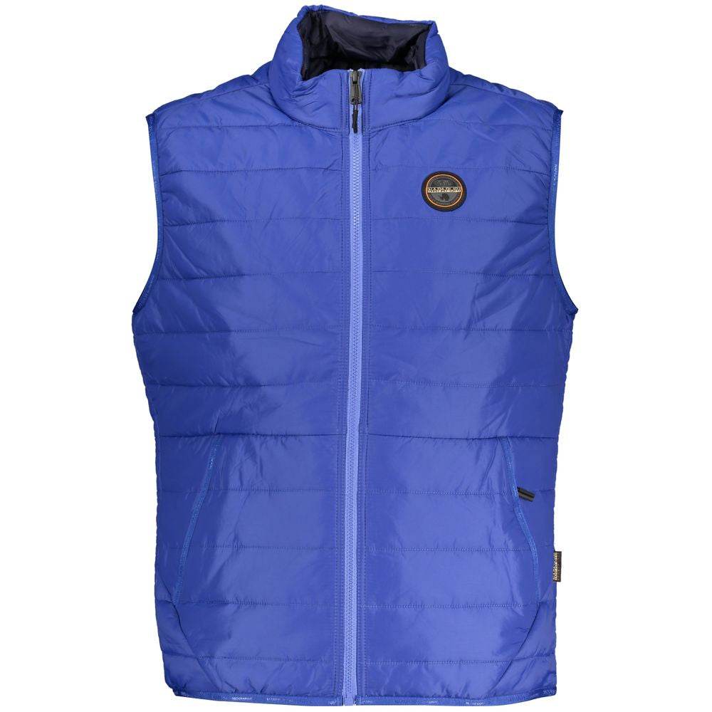 Napapijri Blue Polyester Men Jacket - Hilstor