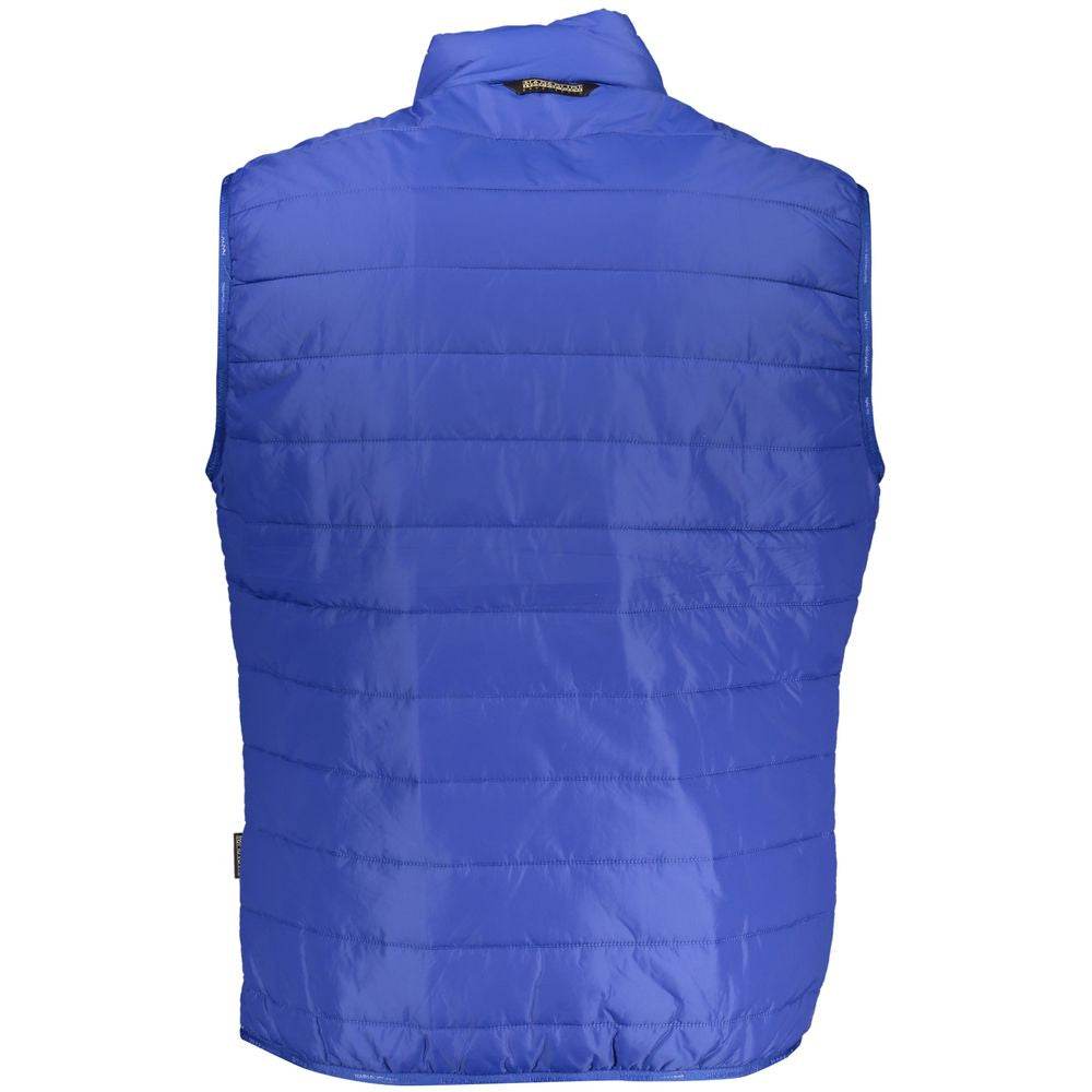 Napapijri Blue Polyester Men Jacket - Hilstor