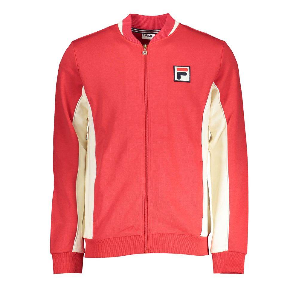 Fila Red Cotton Men Sweater - Hilstor