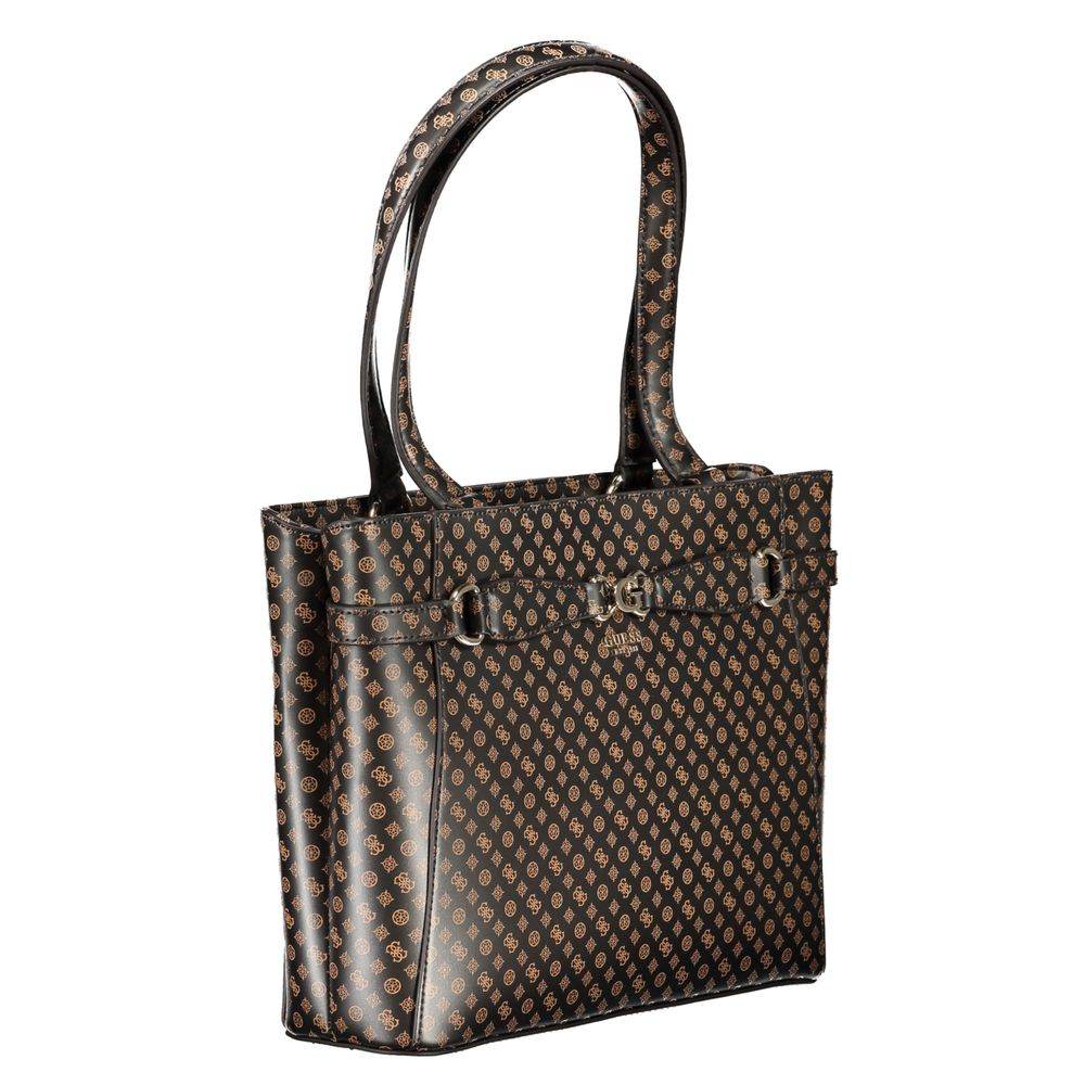 Guess Jeans Brown Polyethylene Handbag - Hilstor