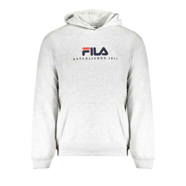 Fila Gray Cotton Men Sweater - Hilstor
