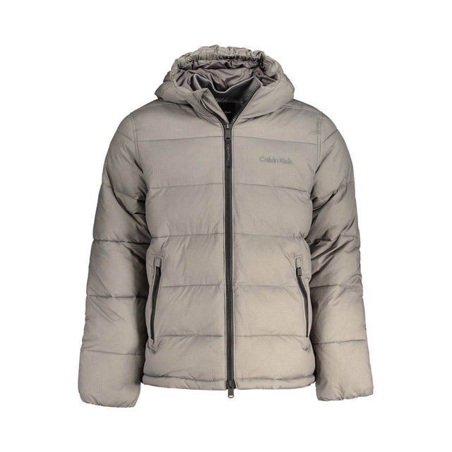 Calvin Klein Gray Nylon Men Jacket - Hilstor