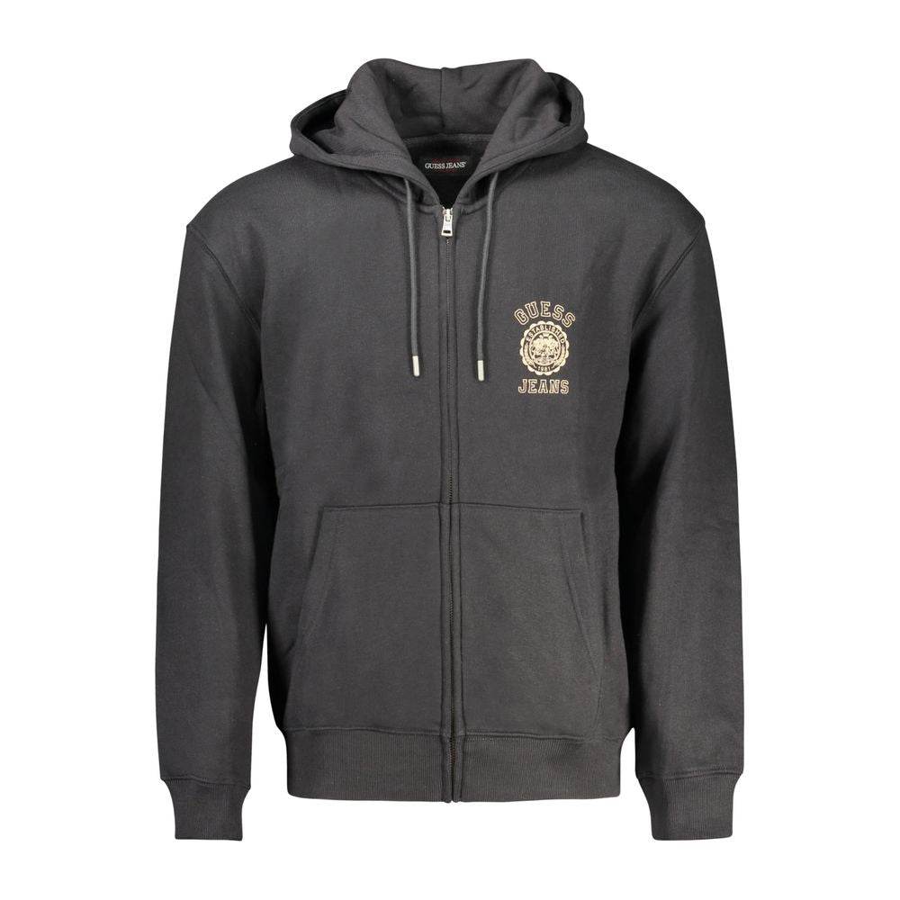 Guess Jeans Black Cotton Men Sweater - Hilstor