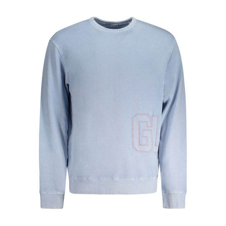 Guess Jeans Blue Cotton Men Sweater - Hilstor