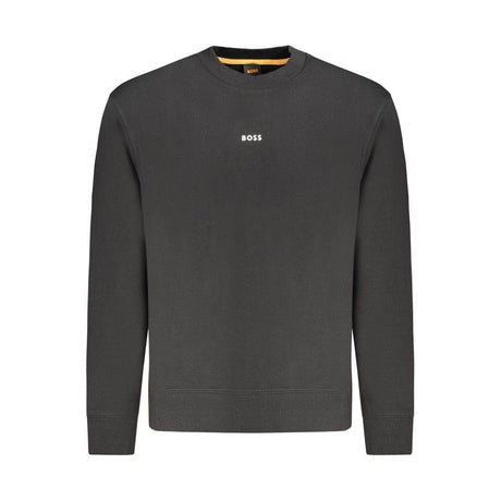 Hugo Boss Black Cotton Men Sweater - Hilstor