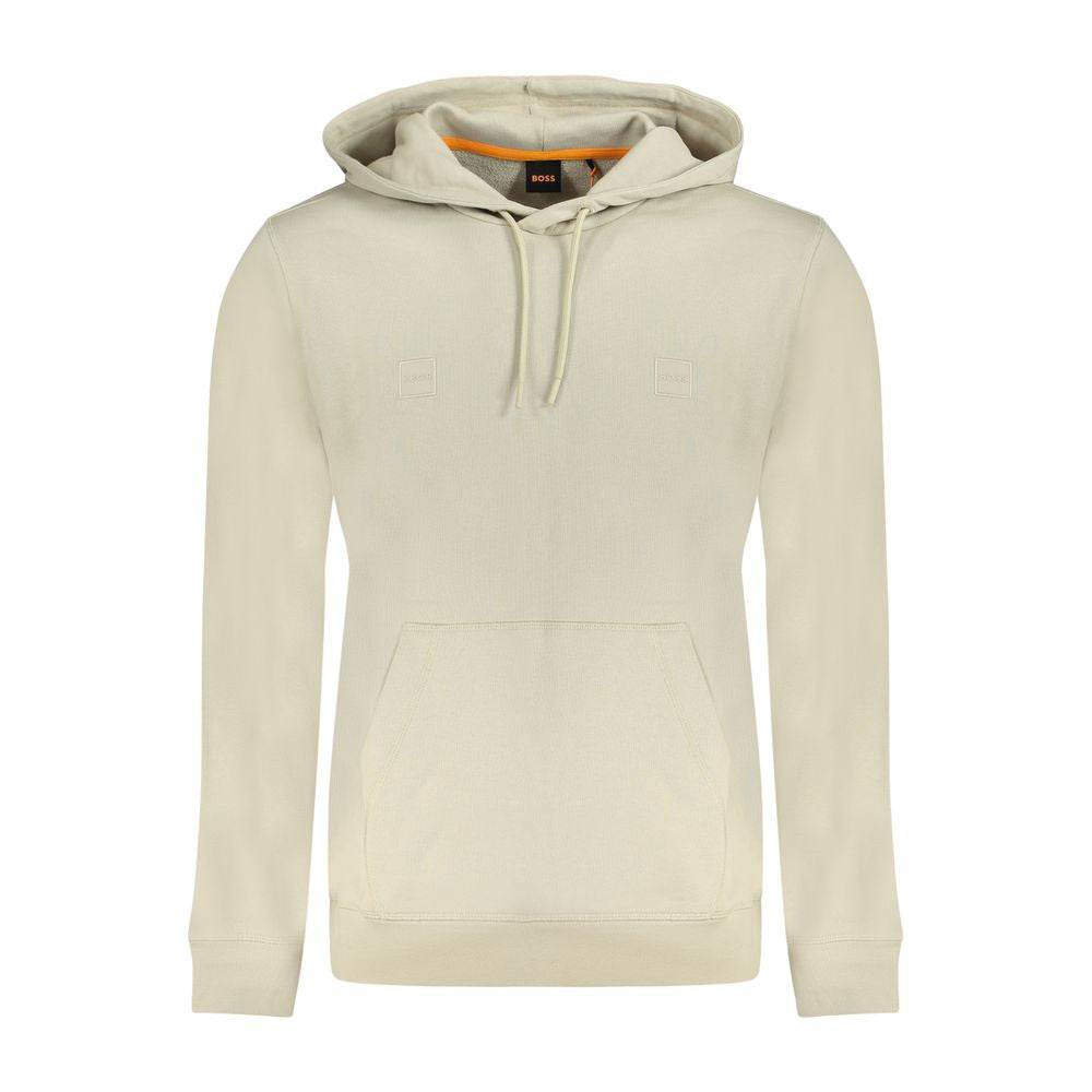 Hugo Boss Beige Cotton Men Sweater - Hilstor