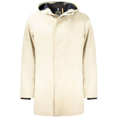 K-WAY Beige Polyester Men Trench Coat - Hilstor