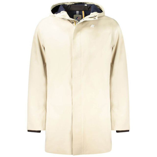 K-WAY Beige Polyester Men Trench Coat - Hilstor