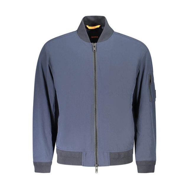 Hugo Boss Blue Polyamide Men Jacket - Hilstor