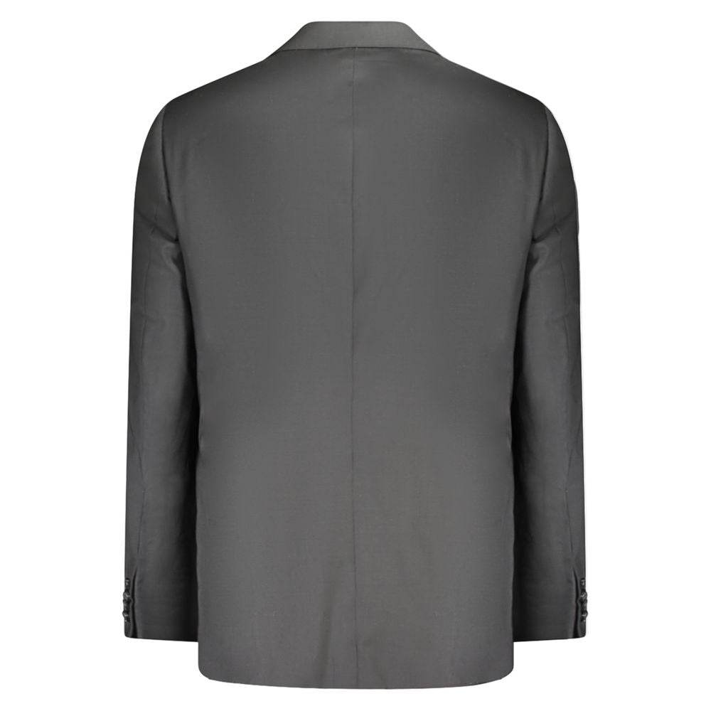 Valentino Black Wool Men Jacket - Hilstor