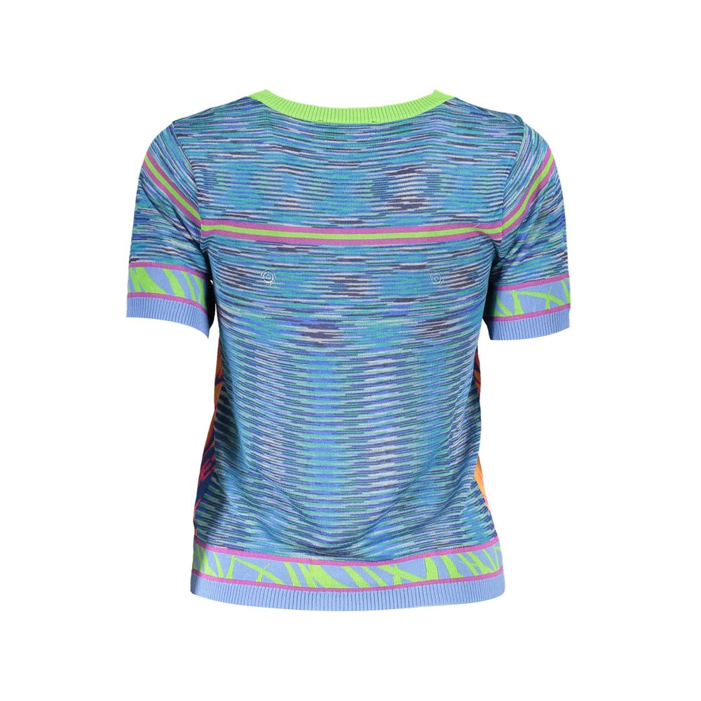 Desigual Blue Cotton Sweater