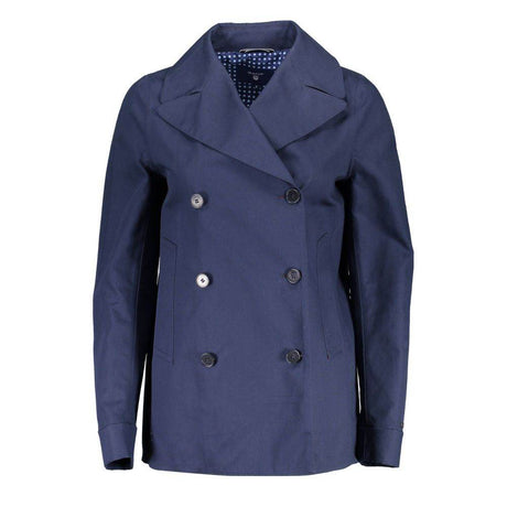 Gant Blue Cotton Women Jacket - Hilstor